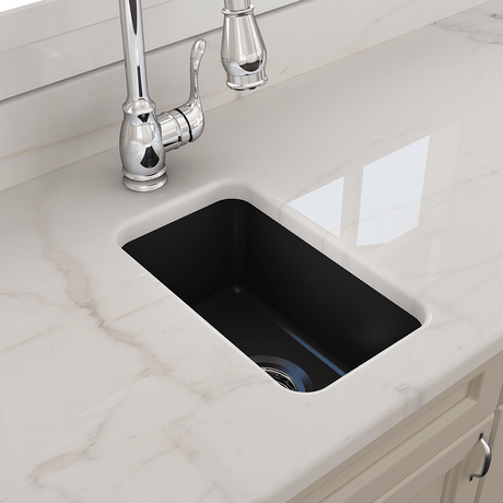 18" Fanhaver Fireclay Single-Bowl Undermount Kitchen Sink