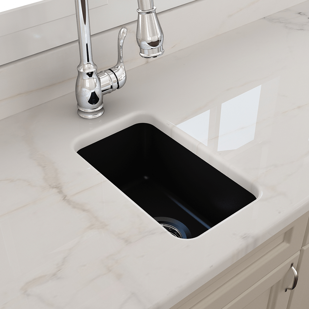 18" Fanhaver Fireclay Single-Bowl Undermount Kitchen Sink