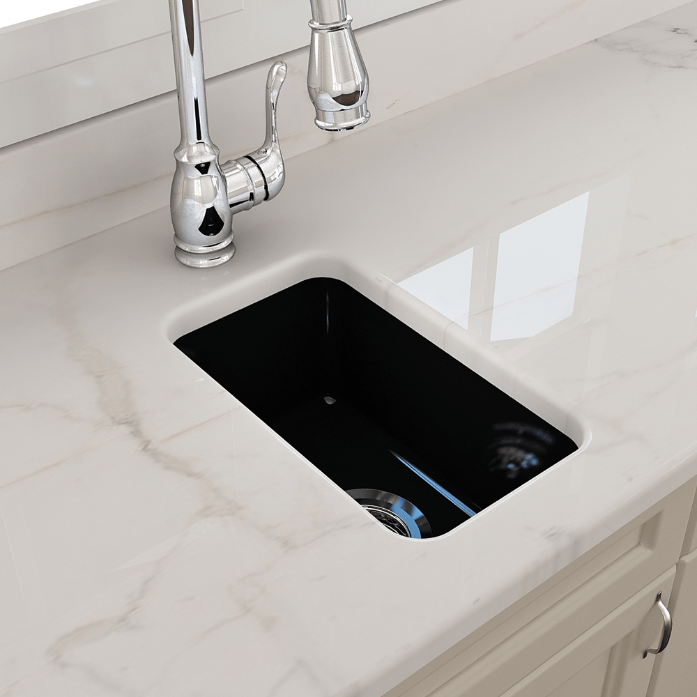 18" Fanhaver Fireclay Single-Bowl Undermount Kitchen Sink