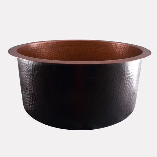 18" Niles Copper Round Bar Sink
