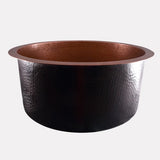 18" Niles Copper Round Bar Sink