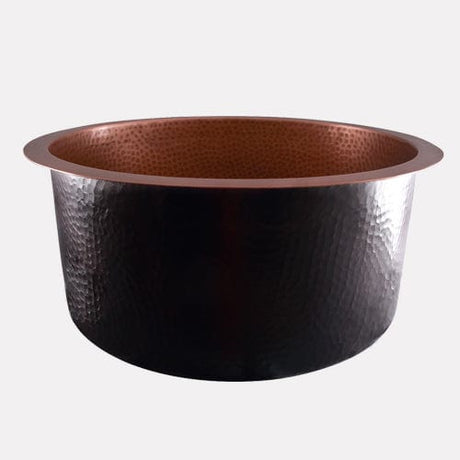 18" Niles Copper Round Bar Sink