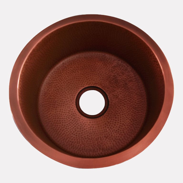 18" Niles Copper Round Bar Sink