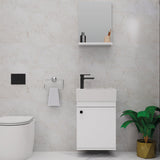 18" Osbourne Wall-Mount Vanity Cabinet with Mirror and Sink