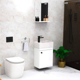 18" Osbourne Wall-Mount Vanity Cabinet with Mirror and Sink