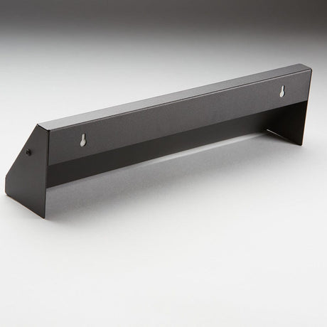18" Solid Steel Modern Baseboard Register - Matte Black