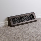 18" Solid Steel Tuscan Baseboard Register