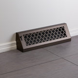 18" Solid Steel Tuscan Baseboard Register