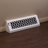 18" Solid Steel Tuscan Baseboard Register