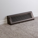 18" Solid Steel Victorian Baseboard Register