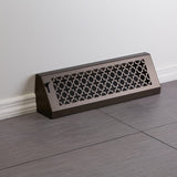 18" Solid Steel Victorian Baseboard Register