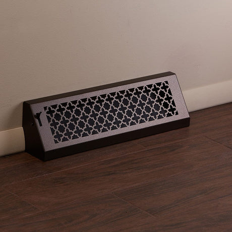 18" Solid Steel Victorian Baseboard Register