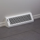 18" Solid Steel Victorian Baseboard Register