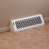 18" Solid Steel Victorian Baseboard Register