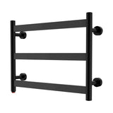 18" Tall 3 Flat Bar Wall-Mount Hard-Wiring/Plug In Towel Warmer