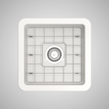 18" Tantana Fireclay Square Single-Bowl Undermount Kitchen Sink