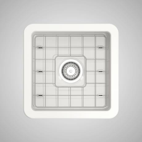 18" Tantana Fireclay Square Single-Bowl Undermount Kitchen Sink