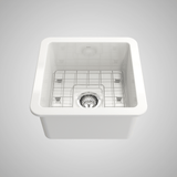 18" Tantana Fireclay Square Single-Bowl Undermount Kitchen Sink