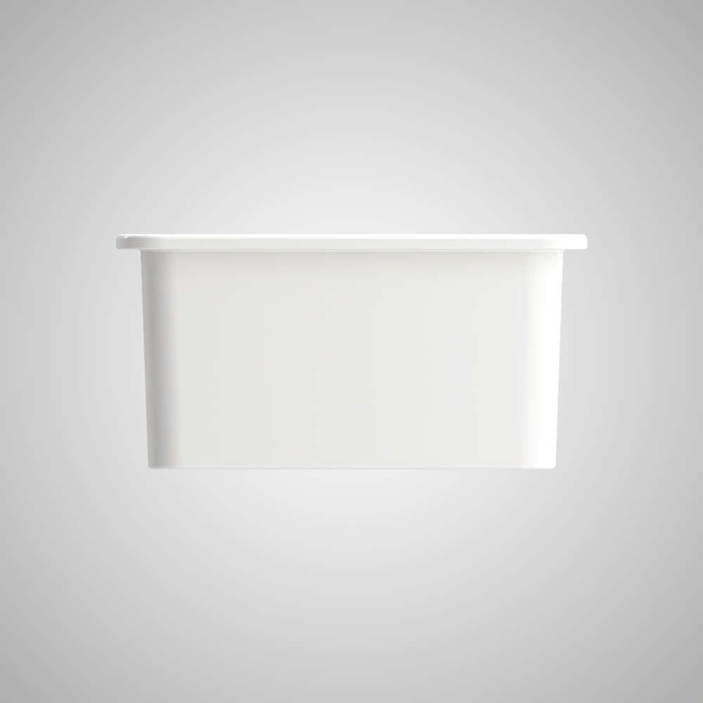 18" Tantana Fireclay Square Single-Bowl Undermount Kitchen Sink