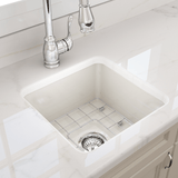 18" Tantana Fireclay Square Single-Bowl Undermount Kitchen Sink
