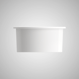 18" Traler Fireclay Round Single-Bowl Undermount Sink