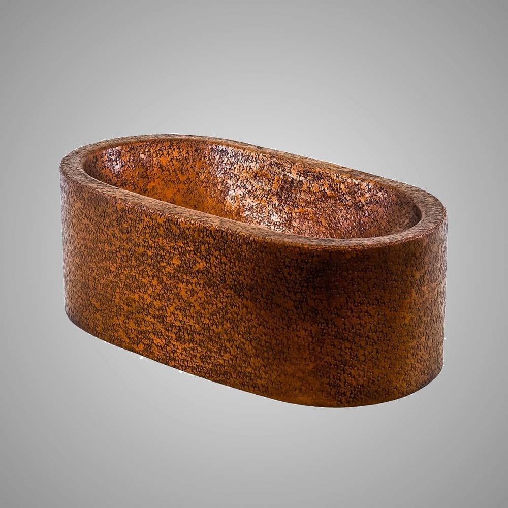19" Falsete Hammered Copper Vessel Sink
