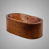 19" Falsete Hammered Copper Vessel Sink