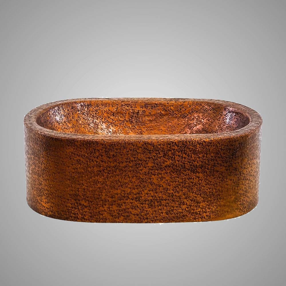 19" Falsete Hammered Copper Vessel Sink