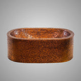19" Falsete Hammered Copper Vessel Sink