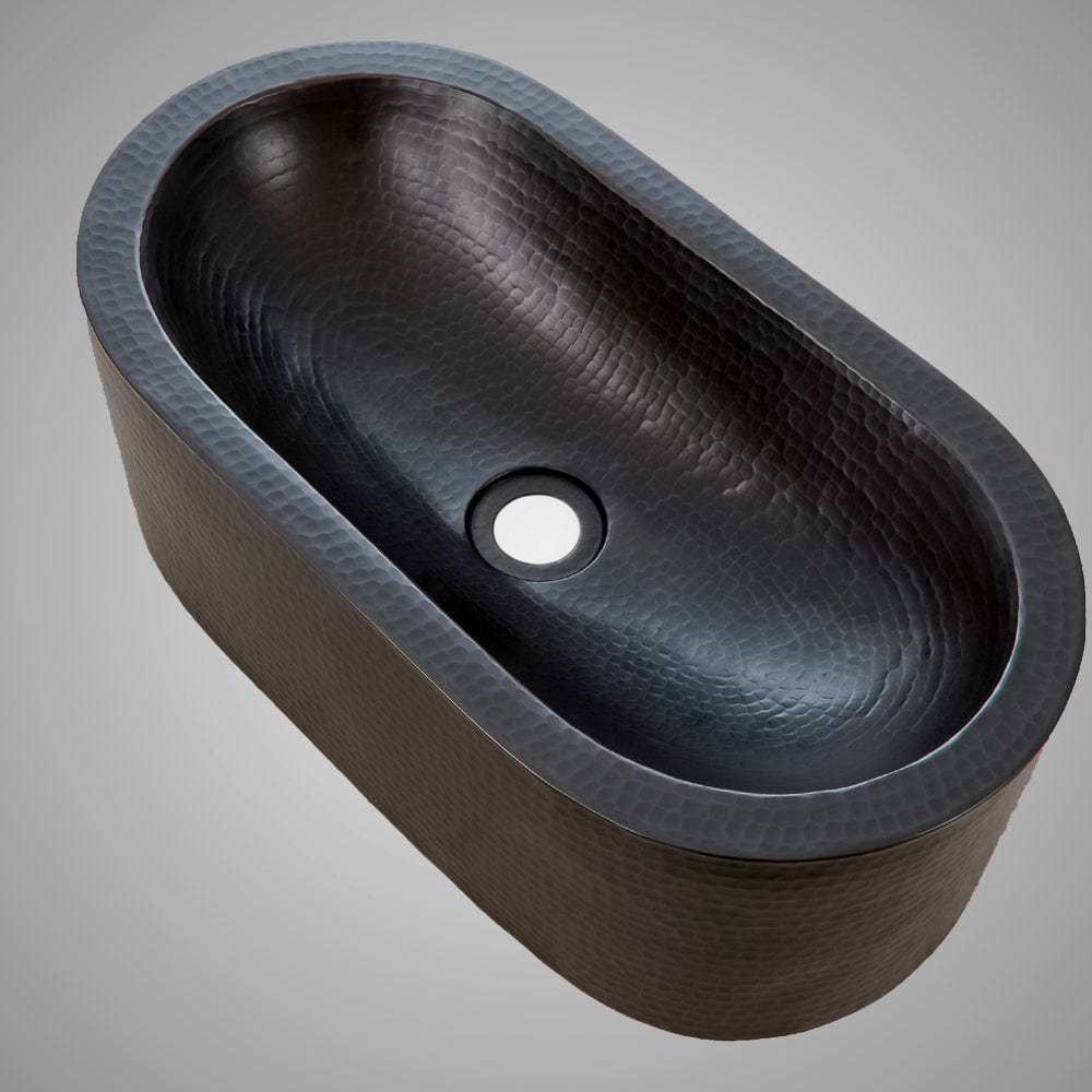 19" Pozos Hammered Copper Vessel Sink