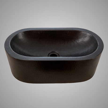 19" Pozos Hammered Copper Vessel Sink