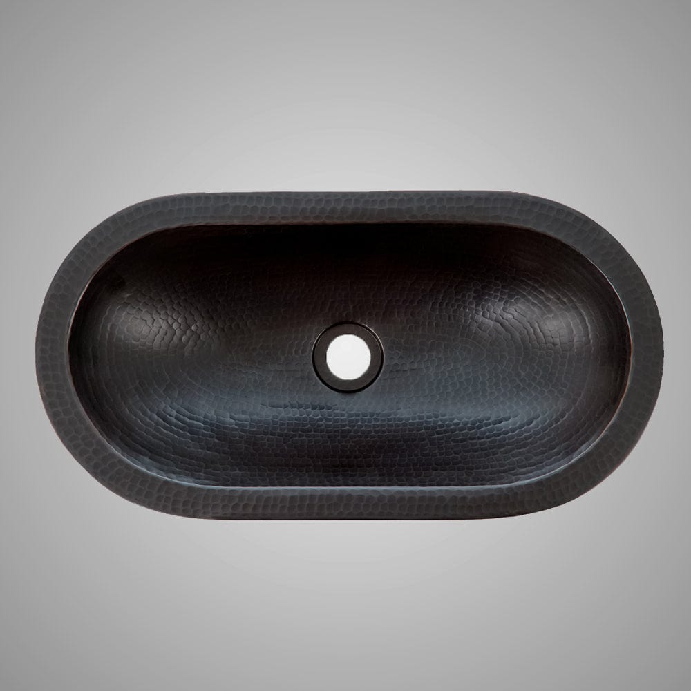 19" Pozos Hammered Copper Vessel Sink