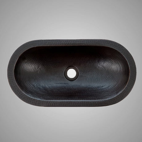 19" Pozos Hammered Copper Vessel Sink