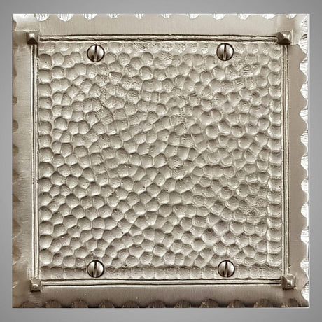 2 Blank Wall Plate - Hammered Design