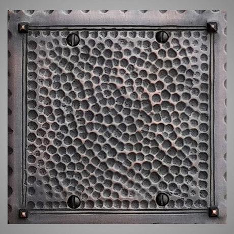 2 Blank Wall Plate - Hammered Design