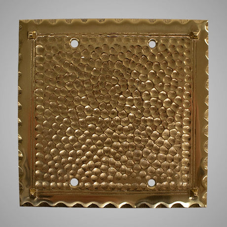 2 Blank Wall Plate - Hammered Design