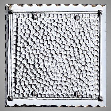 2 Blank Wall Plate - Hammered Design