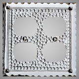 2 Gang Duplex Outlet Wall Switch Plate - Hammered Design