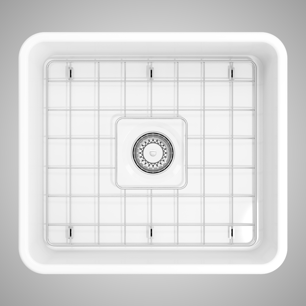 20" Dreason Fireclay Single-Bowl Farmhouse Kitchen Sink