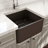 20" Dreason Fireclay Single-Bowl Farmhouse Kitchen Sink