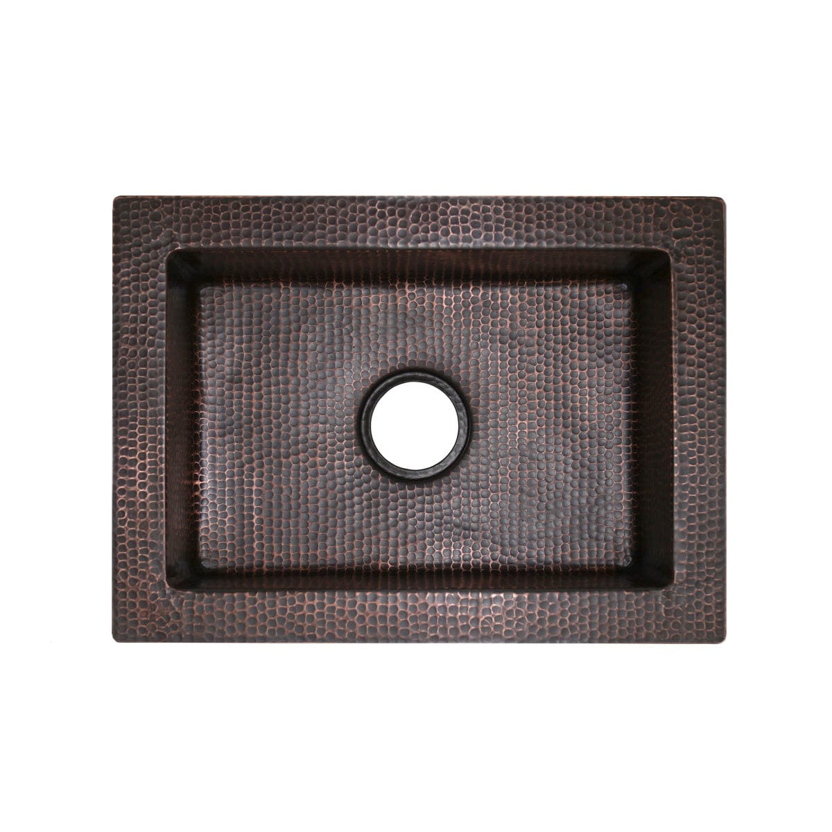 22" Fornengor Hammered Copper Single-Bowl Farmhouse Sink