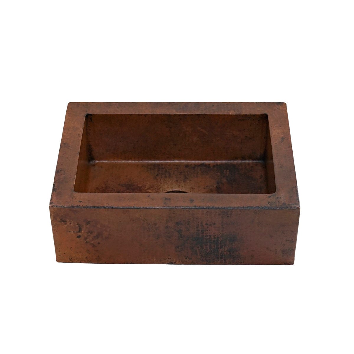 22" Fornengor Hammered Copper Single-Bowl Farmhouse Sink