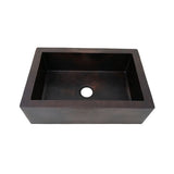 22" Fornengor Hammered Copper Single-Bowl Farmhouse Sink