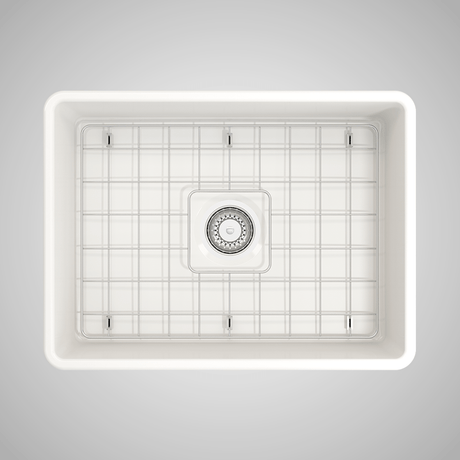 24" Dreason Fireclay Single-Bowl Farmhouse Kitchen Sink