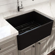 24" Dreason Fireclay Single-Bowl Farmhouse Kitchen Sink