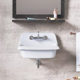 24" Epsey Vitreous China Wall-Mount Bathroom Sink