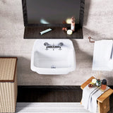 24" Epsey Vitreous China Wall-Mount Bathroom Sink