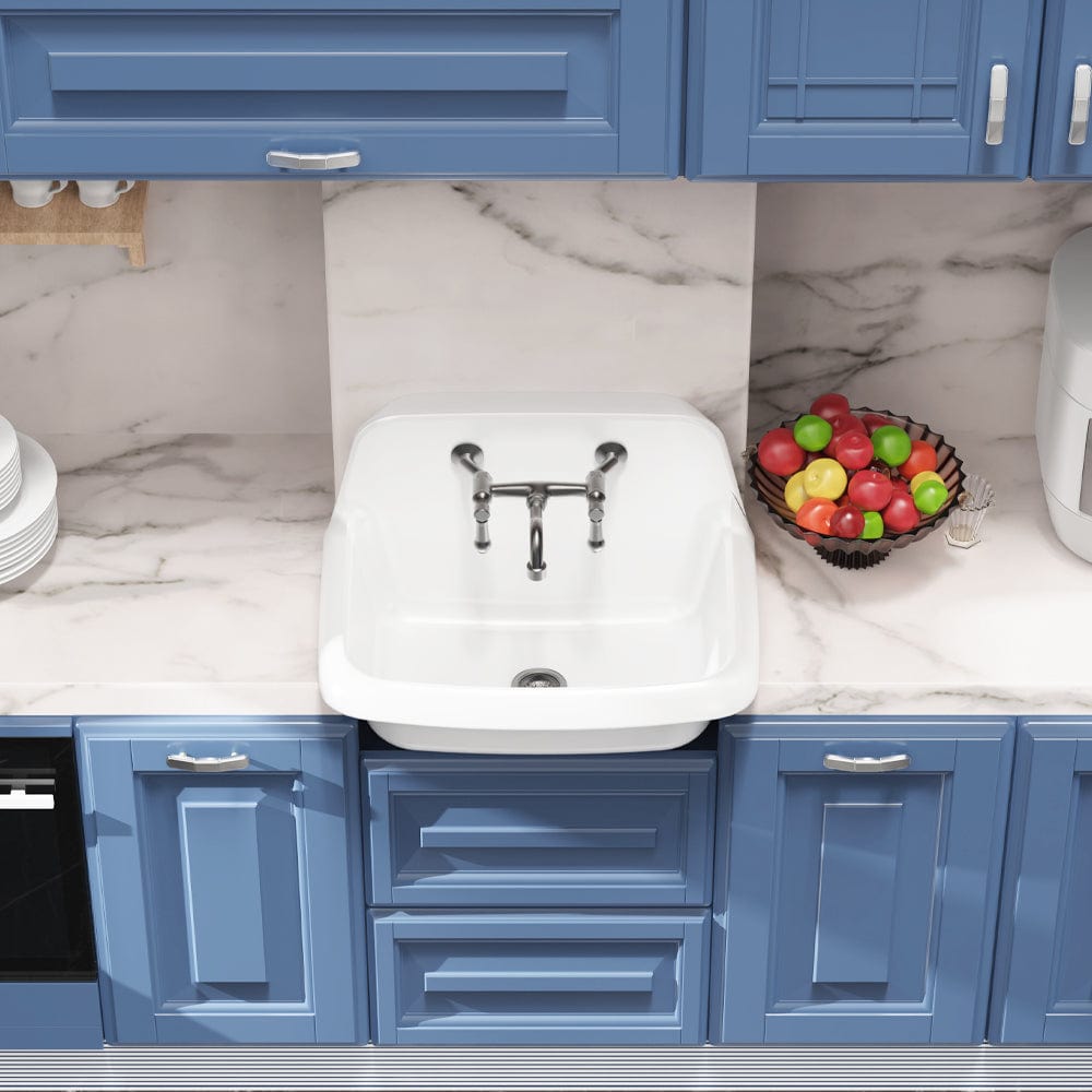 24" Epsey Vitreous China Wall-Mount Bathroom Sink