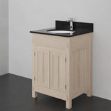 24" Mission Unfinished Red Oak Vanity for Undermount Sink - 34" Height