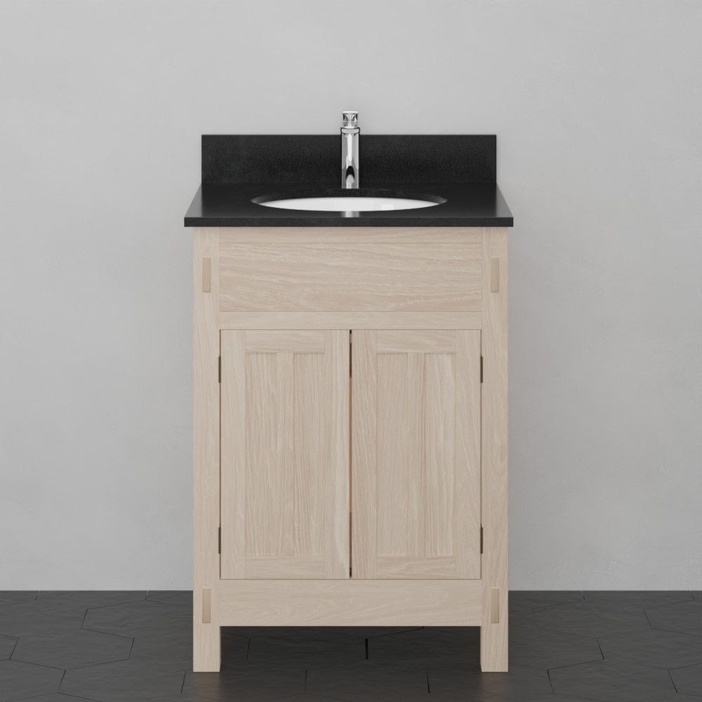 24" Mission Unfinished Red Oak Vanity for Undermount Sink - 34" Height